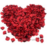 FUJIE 1200 Stück Rosenblüten Seide Rosenblätter Kunstblumen Konfetti für Romantische Atmosphäre und Hochzeit Valentinstag Party Dekoration