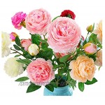 JSJJAES Künstliche Blume 1 Bouquet 3 4 6 Köpfe Rose Narzisse Seide Blume Herbst Gerbera Daisy Künstliche Plastikblume für DIY Hochzeitsdekoration Color : Style 34