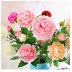 JSJJAES Künstliche Blume 1 Bouquet 3 4 6 Köpfe Rose Narzisse Seide Blume Herbst Gerbera Daisy Künstliche Plastikblume für DIY Hochzeitsdekoration Color : Style 34