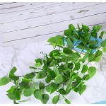2 Stück Künstliche Hängepflanze Hängende Pflanzen Künstlich Gefälschte Efeu-Hängegirlande für Hochzeit Party Cafés Innen- und Außendekoration
