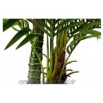 Arnusa Große Künstliche Palme Deluxe 180cm mit 3 Stämmen und 26 Palmenwedel Kunstpflanze Kunstpalme Zimmerpflanze