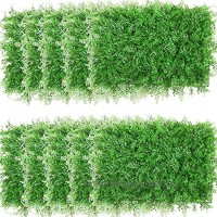 uyoyous 12 Stück künstlichen Pflanzen 40X60cm Künstliche Hängend Grüne Sichtschutz Rasenpflanze Wand für Indoor Outdoor-Landschaft Hochzeitsfeier Garden Decor Künstliche Ivy Leaf Farnblätter
