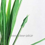 Ymwave 4Pcs Kunstpflanzen Künstliche Weizengras Pflanzen Grün Gesamthöhe ca 37cm für Innen Ourdoor House Garten Perfekte Dekor