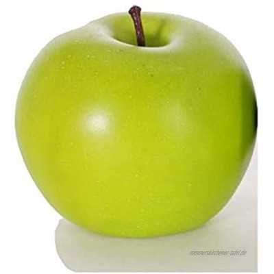 artplants.de Set 6 x Künstlicher Apfel ADALBERO grün 8cm Ø 8cm Kunst Früchte Deko Obst