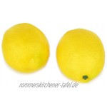 BSTCAR 10 Stück Künstliches Obst lebensechte Simulation gelbe Zitrone Künstliche Zitrone Lebensechte Gefälschte Gelbe Zitrone Simulation Obst für Haus Küche Party Dekoration