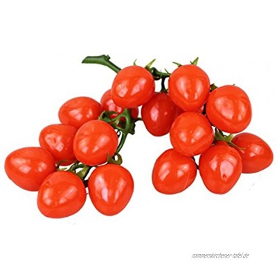 Deko Cherry Tomaten Bund Kunstobst Kunstgemüse künstliches Obst Gemüse Dekoration Rot
