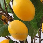 GGkeging Künstliche Zitrone 3 Stück künstliche Früchte Requisiten Zitronenzweig für Haus Garten Weihnachten Dekoration 88 cm