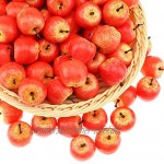 Gresorth 30 Stück Künstliche Lebensechte Mini Apfel Deko Gefälschte Früchte Obst Party Festival Dekoration