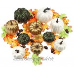 Kepfire 10 Pcs Künstlich Gefälscht Kürbisse Schaum Simulation Der Herbst Ernte Farmhouse Küche Halloween Dekorativ Zufällige Farbe