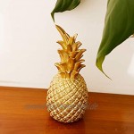 KESOTO Golden Künstliche Ananas Kunstobst Dekoobst Obst Deko 5,5 × 5,5 × 15 cm