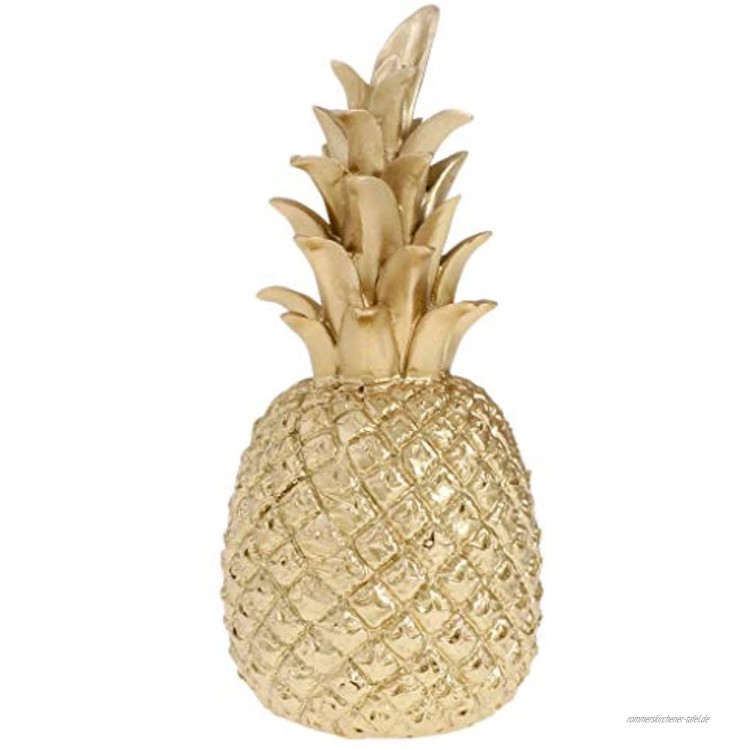 KESOTO Golden Künstliche Ananas Kunstobst Dekoobst Obst Deko 5,5 × 5,5 × 15 cm