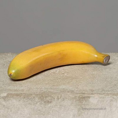 mucplants Hochwertige künstliche Banane Gelb 19cm Dekofrucht Kunstfrucht Kunstobst