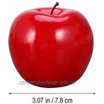 VORCOOL Deko Artikel Apfel künstliche Obst rote Apfel für Tischdeko Foto Requisiten