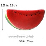 VOSAREA 1pcs Fruchts Dekorativ Realistische Obst Künstlich Frucht Artificial Frucht Gefälscht Obst Simulation Obst DekorationWassermelone