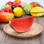 VOSAREA 1pcs Fruchts Dekorativ Realistische Obst Künstlich Frucht Artificial Frucht Gefälscht Obst Simulation Obst DekorationWassermelone
