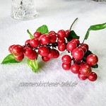 Winomo Künstliche Beeren wie das Leben Mini-Beren-Simulation von Obstpflanzen rot