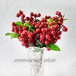 Winomo Künstliche Beeren wie das Leben Mini-Beren-Simulation von Obstpflanzen rot