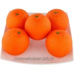 WUKONG99 Künstliche Früchte in lebensechten Orangen künstliche Früchte Modelle für Zuhause Küche Party Dekoration 10 Stück