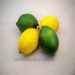Xiangze 6 x künstliche Limetten Zitronen Deko-Schaumstoff künstliche Frucht-Imitation Heimdekoration Gelb