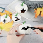 Herbsternte Mini-Kürbisse 12 weiße gefälschte Kürbisdekorationen DIY handgemachte Dekorationen für Halloween und Thanksgiving