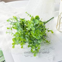 Hochwertiger künstlicher Eukalyptus verwendet für Hauseingangsfensterdekoration Fotografie-Requisiten Vasenfüllung-grün_5-teiliges Set