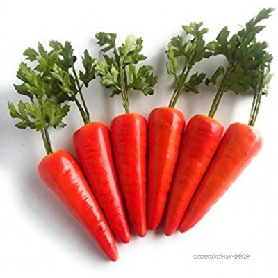 Mezly 6pcs Simulation Karotten Künstliche Gemüse Home & Dekorationen Küche