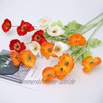 QSDGFH Künstliche Mohnblumen mehrfarbig 58 cm