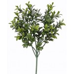 artplants.de Künstlicher Buchszweig Tom grün schwer entflammbar 45cm Künstlicher Buchs Buchspflanze