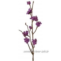 artplants.de Künstlicher Liebesperlenstrauch Larina violett 50cm Deko Zweig Kunst Beeren