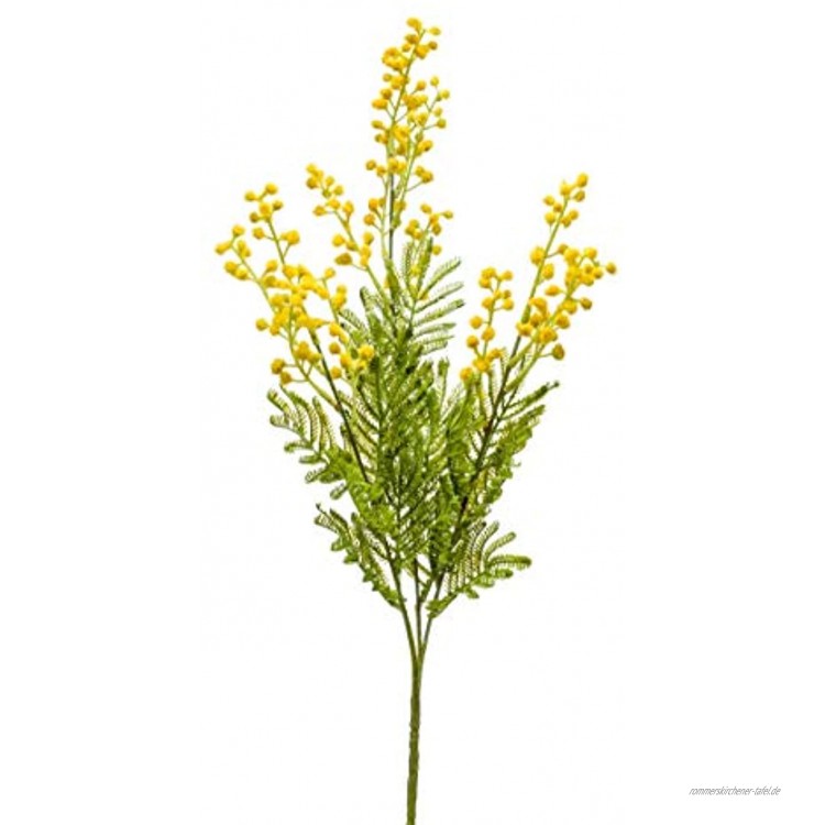artplants.de Kunstzweig Mimose AQUILINA gelb 70cm Kunst Akazien Zweig