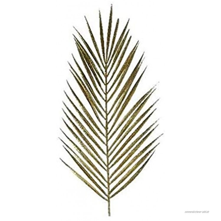 E+N Deko-Blatt Kunst-Blatt Palm-Blatt Gold Länge x Breite x Tiefe: 70 x 20 x 3cm