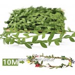 joyliveCY Künstliche Grüne Blatt-Rebe-Simulations-Blumen-Laub-Grün verlässt dekoratives -2PCS