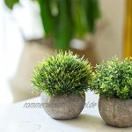Künstliche Pflanze Topf Mini Fake Pflanze Dekorative Lebensechte Blume Grüne Pflanzen Sets 6 Packungen