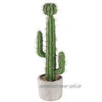 MyGift Künstlicher Saguaro Südwest-Kaktus im Zement-Übertopf 40,6 cm