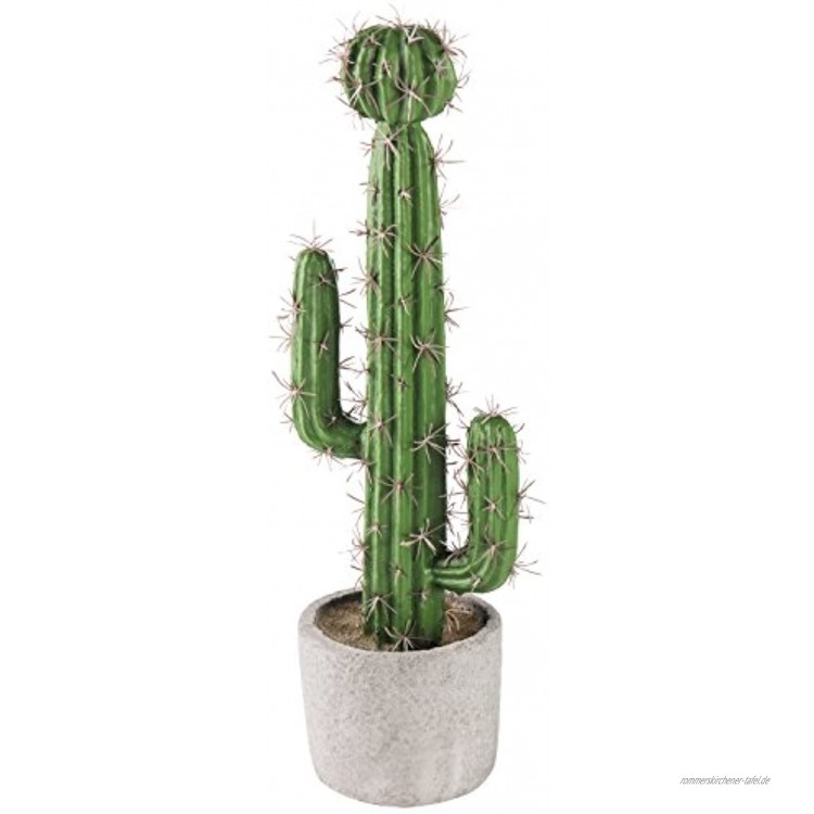MyGift Künstlicher Saguaro Südwest-Kaktus im Zement-Übertopf 40,6 cm