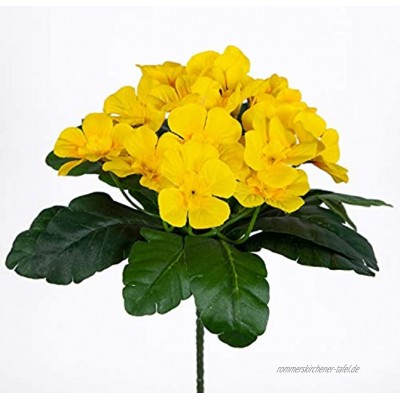 Primelbusch 24x22cm gelb mit 20 Blüten PM Kunstblumen Kunstpflanzen künstliche Primel Schlüsselblume