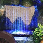 Phrat Zimmerbrunnen Indoor & Outdoor Brunnen Wasserfall Tischbrunnen Dekoration Wasserspiel Mit Farbwechsel Led Beleuchtung Zen Meditation Wasserfall