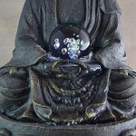 Zen Light Innenbrunnen Zimmerbrunnen Meditation Buddha LED Multicolor 20 cm