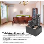 Zimmerbrunnen Desktop USB Wasserbrunnen Ornament Handwerk für Innen Home Office Tischdekoration