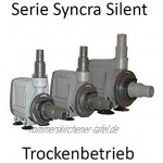 Zimmerbrunnenpumpe Sicce Syncra Silent 2.5 Wasserpumpe 40W 2400 l h 2,4 m Förderhöhe hochwertige Qualitätspumpe aus Italien Pumpe für Ihren Zimmerbrunnen
