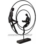 Casablanca Skulptur Design Figur Circles Höhe: 23 cm Eisen brüniert