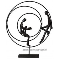 Casablanca Skulptur Design Figur Circles Höhe: 23 cm Eisen brüniert