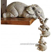 Elefanten Figuren Deko Resin Elephant Sitter Statue Skulptur Ornament Elefanten Kunst Figuren Handwerk Dekoration Wohnkultur Tier Ornament Deko Wohnzimmer Geschenke