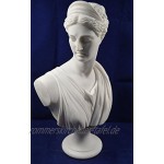 Estia Creations Artemis-Skulptur Diana-Büste antike griechische Göttin der Jagd Große Statue