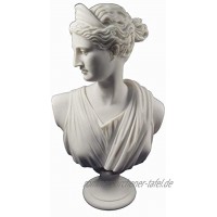 Estia Creations Artemis-Skulptur Diana-Büste antike griechische Göttin der Jagd Große Statue