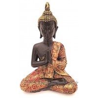 G.W. Buddha-Figur betend sitzend 21 cm in schwarz Gold Deko-Artikel für Wohnung & Haus Buddha-Skulptur Wohnaccessoire