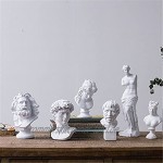 LKXHarleya 30 cm klassische griechische Michelangelo David Büste Statue Replik Skulptur Figur für Künstler