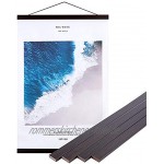Benjia Poster-Rahmenaufhänger magnetisch groß Holz Posteraufhänger für 45,7 x 61 cm Walnuss 2 Packungen