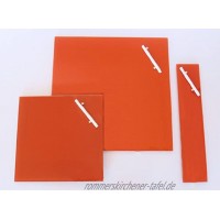 Chrystallo Corkline Glas-Magnettafel orange 35x35 cm Memoboard
