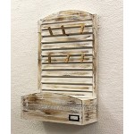 DanDiBo Wandorganzier Holz Vintage Memoboard mit Briefablage 65 cm YX-14B415 Pinnwand Memotafel Postbox